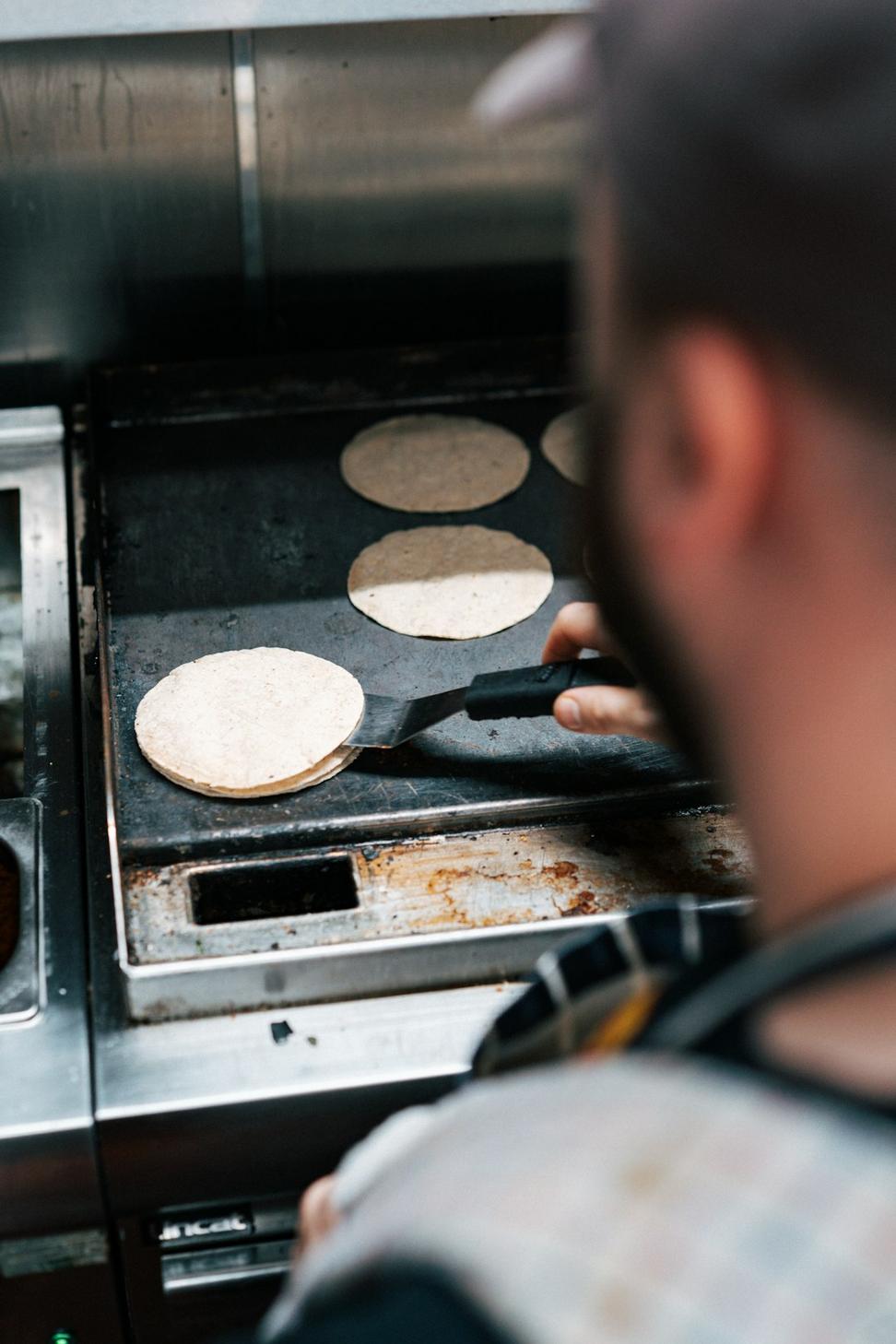 Chef preparing dishes